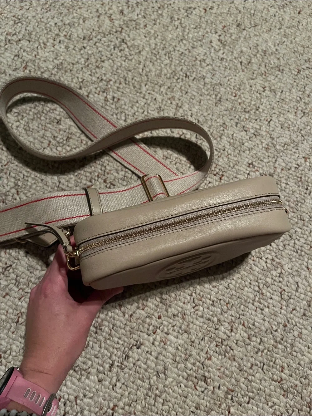 Tory Burch Mini Miller Soft Leather Crossbody Bag